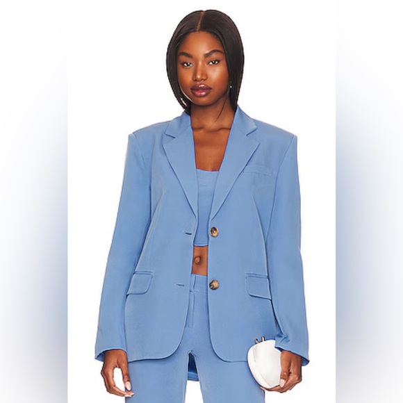 SNDYS Women's Light Blue Blazer - Picture 1 of 4